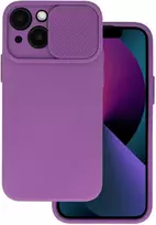Topt Camshield Soft dėklas skirtas Apple iPhone 13 Pro Max violetinės spalvos
