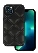 Dėklas iLike Apple IPHONE 14 LEATHER 3D CASE Juodas