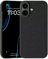 Benks Dėklas Magnetic Armor Air Kevlar Metal Frame 600D (0067) skirtas Apple iPhone 17 juodos spalvos