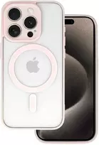 Topt Acrylic Color Magsafe dėklas skirtas Apple iPhone 16 Pro Max rožinės spalvos