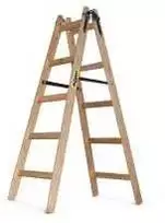DRABEST standartinės medinės kopėčios, 2x5, 95 cm