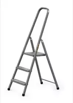 DRABEST HOME plieninės kopėčios, 3 pakopų, 125 kg