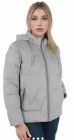 Pilkos spalvos moteriška striukė Mija