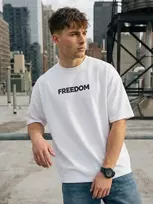Vyriški balti marškinėliai Freedom