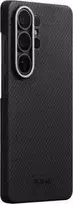 Dėklas Pitaka Edge Case, juodas/pilkas tvilas (Aaron Button) - Samsung Galaxy S26 Ultra
