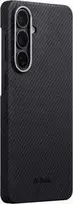 Dėklas Pitaka Edge Case, juoda/pilka tvilo raštas (Aaron Button) - Samsung Galaxy S26+