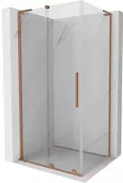 Dušo kabina Mexen Velar L, 100 x 110 cm, Brushed copper/Transparent