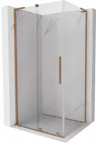 Dušo kabina Mexen Velar L, 120 x 110 cm, Brushed copper/Transparent