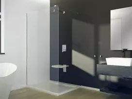 Walk-In dušo sienelė Besco Aveo Chrome, 120 x 195 cm