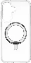 Dėklas FoneKit Premium Kickstand MagSafe suojakuori jalustalla, Samsung Galaxy A57, läpinäkyvä