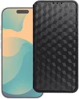 Dėklas su klapką na Samsung S26 PLUS Cubic Book juoda