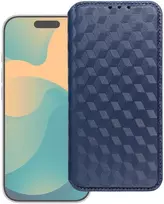 Dėklas su klapką na Xiaomi Redmi NOTE 15 PRO Plus 5G Cubic Book mėlyna