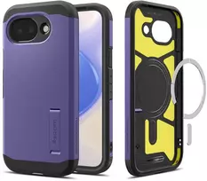 Dėklas Spigen „Tough Armor MagSafe“, pelenų violetinis – „Google Pixel 10a“