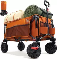 TIMBER RIDGE sulankstomas transportavimo vežimėlis su dideliais ratais, 100 kg maksimali apkrova, EU-TR-21727