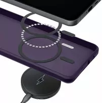 Dėklas Samsung Galaxy S25 - 3mk Smoke MagCase Violetinė