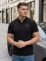 Vyriški juodi polo marškinėliai Adison
