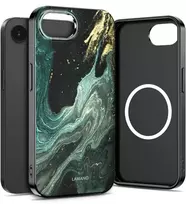 Dėklas Tech-Protect Lamano MagSafe Case for iPhone 16e / 17e - Juodas and Žalias