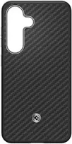 Dėklas GP-FPS931PGA Samsung by Spigen Enzo Aramid Magnetic Cover for Galaxy S25 Juodas Sidabrinis (Damaged Package) (Pažeista pakuotė)