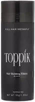 Toppik Hair Building Fibers atspalvį suteikianti priemonė plaukams, atspalvis: Juodas, 55 g