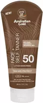 „Australian Gold Face+“ savaiminio įdegio losjonas nuo saulės su SPF50, 88 ml