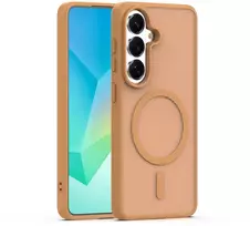Dėklas Telforceone Mag Matt case for Samsung Galaxy S26 Plus ruda big hole