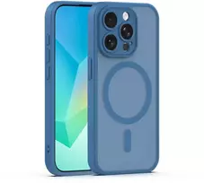 Telforceone Tamsiai mėlynas „Mag Matt“ dėklas, skirtas „iPhone 14 Pro 6,1“ telefonui, su apsauga nuo kameros.