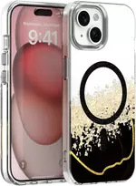 Telforceone Epoksidinės medžiagos „Mag“ dėklas, skirtas „iPhone 13 / 14“ 6,1 colio, juodas