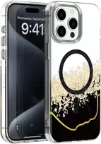 Dėklas Telforceone Epoxy Mag case for iPhone 15 Pro 6,1' juodas