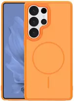 Dėklas Orange Frame Thin Mag case for Samsung Galaxy S25 Ultra oranžinis
