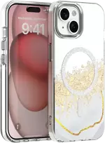 Dėklas Telforceone Epoxy Mag case for iPhone 13 / 14 6,1' baltas