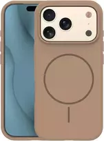 Dėklas Telforceone Silicone Thin Mag case for iPhone 17 Pro 6,3' ruda