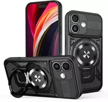 Telforceone „Defender Armor Mag“ dėklas, skirtas „iPhone 16 6,1“; juodas