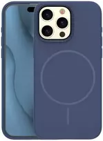 Dėklas Telforceone Silicone Thin Mag case for iPhone 15 Pro 6,1' dark mėlynas