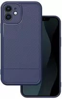 Dėklas Telforceone Simple Carbon case for iPhone 12 6,1' mėlynas