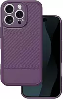Dėklas Telforceone Simple Carbon case for iPhone 16 Pro 6,3' violetinė