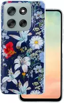 Dėklas Telforceone Glow Glam case for Motorola Moto G86 mėlynas