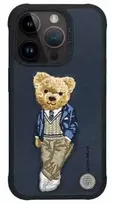 Dėklas 4Tel Zuck Bear London Classic do Iphone 17 Pro Max Navy TTT