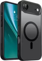 „Eteri Matt Mag“ dėklas, skirtas „iPhone 17 Air“, juodas
