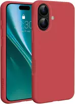 Telforceone „Eteri Silicone Mag“ dėklas, skirtas „iPhone 17“, aviečių spalvos