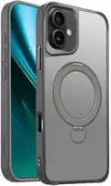 Telforceone Etteri Matt Mag Ring Apple iPhone 16 Plus 6,7' dėklas telefonui pilkos spalvos