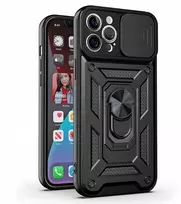 Telforceone „Defender Slide“ dėklas, skirtas „iPhone 17 Pro“, juodas