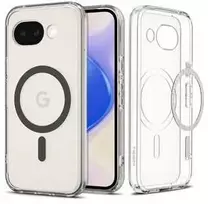 Dėklas Spigen Ultra Hybrid MagSafe, clear graphite – Google Pixel 10a