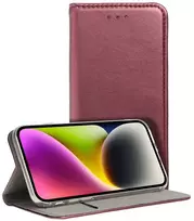 Reach Dėklas Smart Magnetic Xiaomi Redmi A5/Poco C71 (173,45x79,35x8,45) tamsiai raudonas