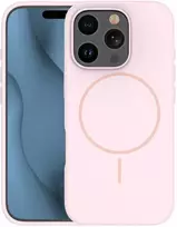 Dėklas Telforceone Silicone Thin Mag case for iPhone 12 / 12 Pro 6,1' light pink