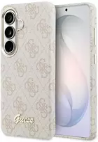 Dėklas Guess 4G Script MagSafe do Samsung Galaxy S26 rožinis