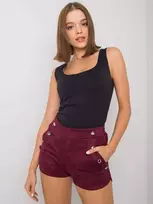 Šortai bordo spalvos