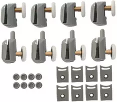 Etovis Ratukų komplektas dušo kabinos durims A-255, 24mm (150027)