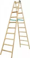 Braket Medinės kopėčios 2x10 laiptelių (BR-01-2101)