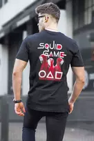 Vyriški juodos spalvos marškinėliai Squid Game