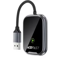 Belaidis CarPlay/Android Auto adapteris Acefast QC1 juodas
